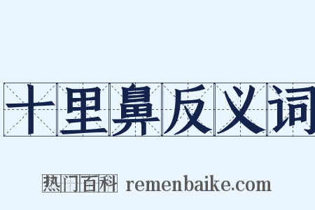 十里鼻反义词是什么意思的图片